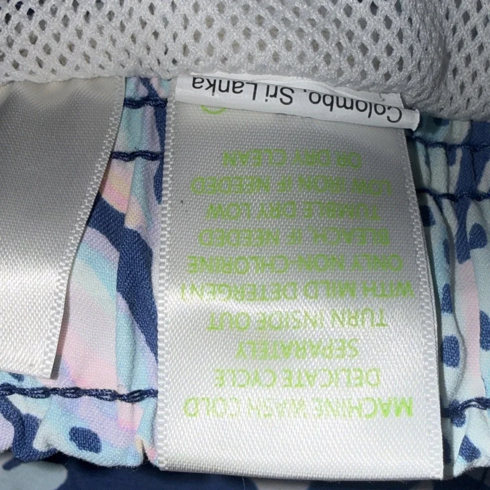 Lilly Pulitzer Preppy Beach Floral‎ Tropical Matching Boys Capri Swim Trunks 6/7